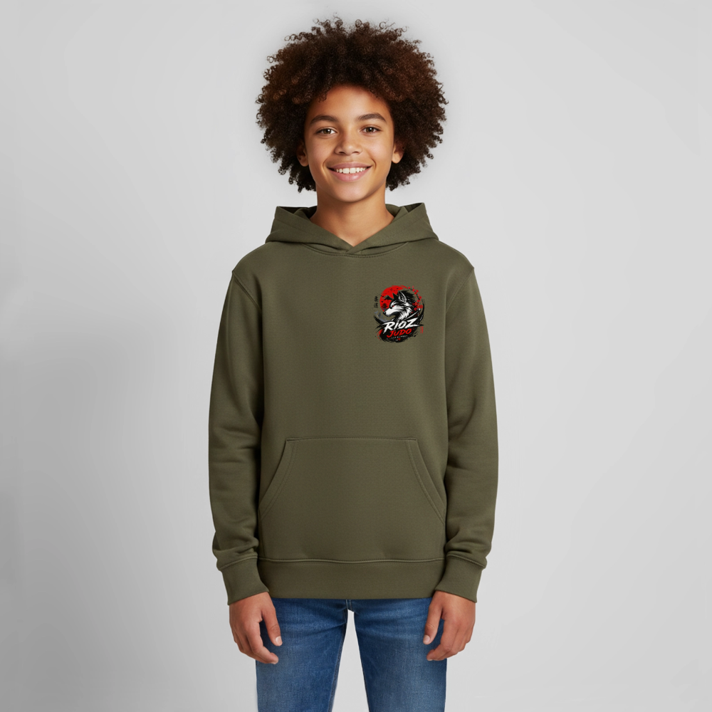 Image of Hoodie ado Essentielle — ALPHA - kaki