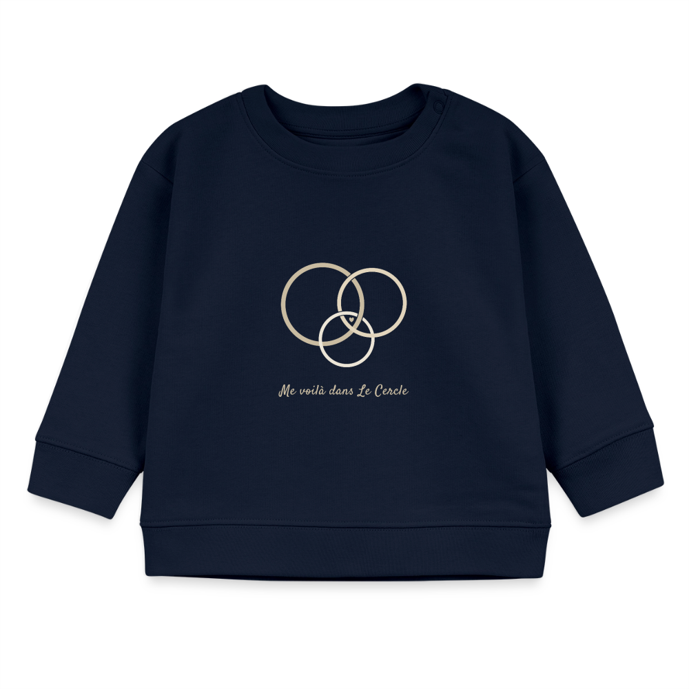 Sweat Bébé Signature — Le Cercle s’agrandit - bleu marine