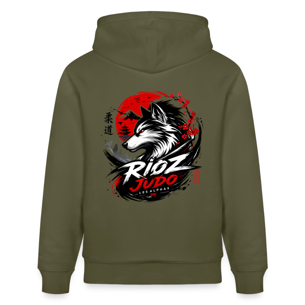 Image of Hoodie Signature Adulte — Rioz Judo - vert kaki