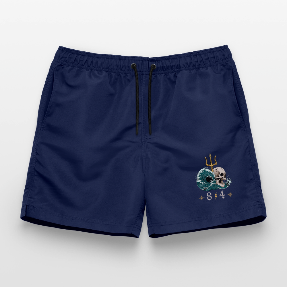 Image of Short de bain — À contre-courant (C) - bleu marine