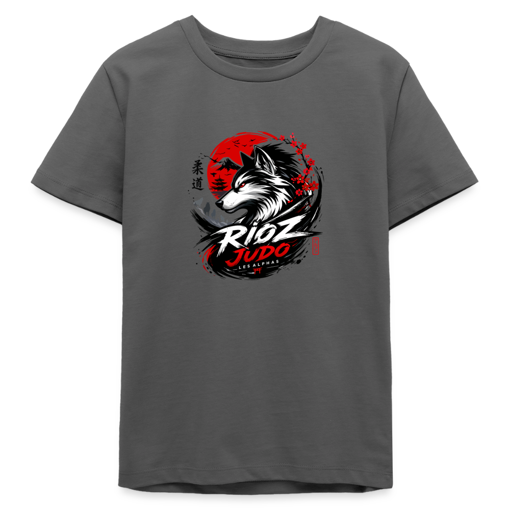 Image of T-shirt ado Essentielle — ALPHA - charbon