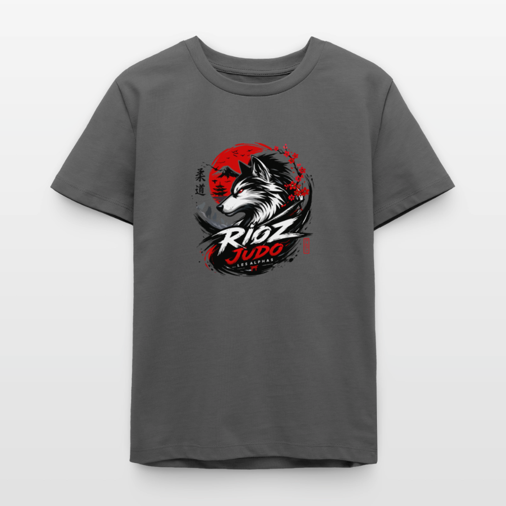 Image of T-shirt ado Essentielle — ALPHA - charbon