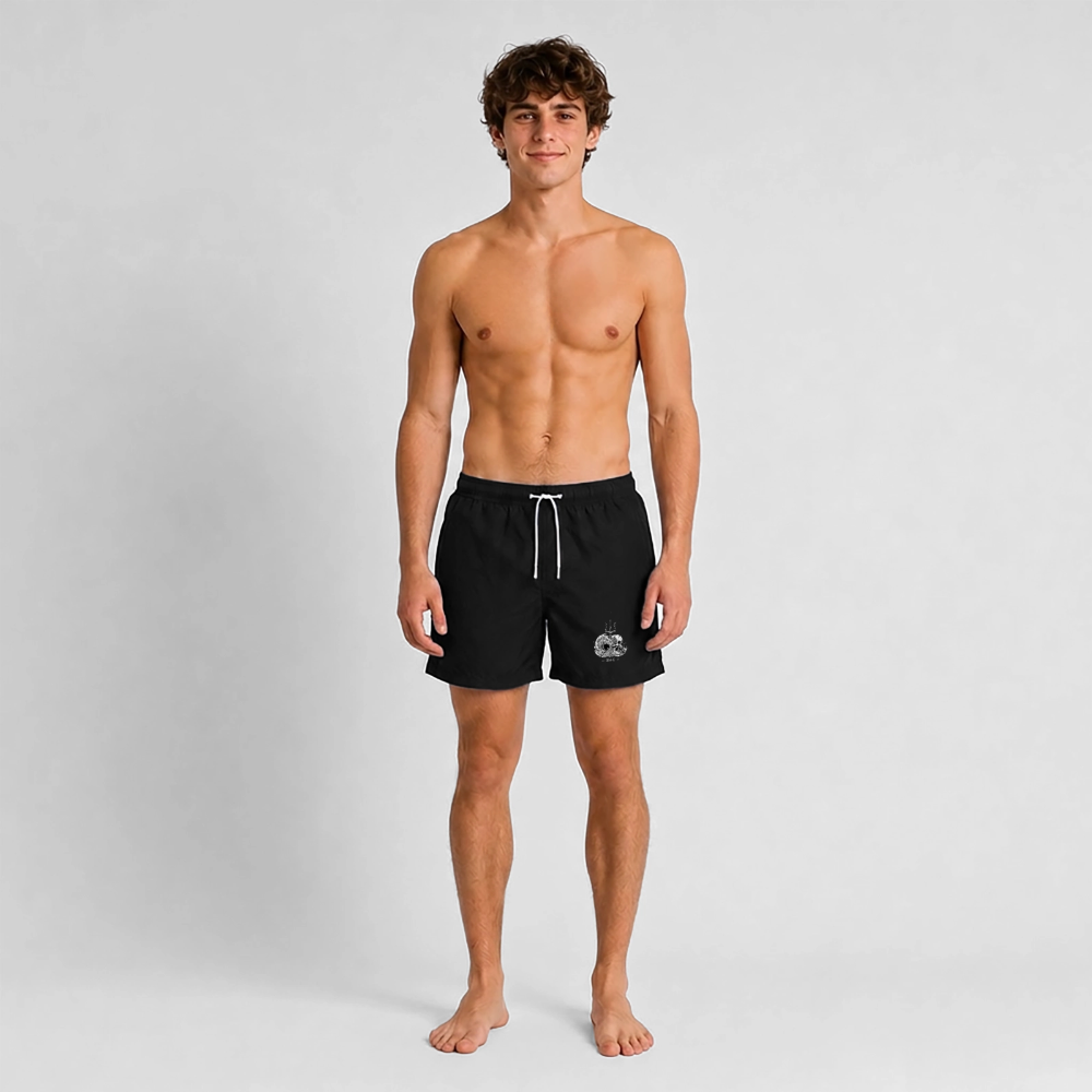 Image of Short de bain — À contre-courant (NB) - noir