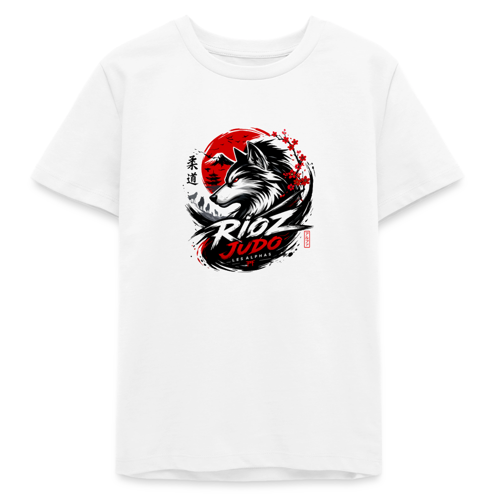 Image of T-shirt ado Essentielle — ALPHA - blanc