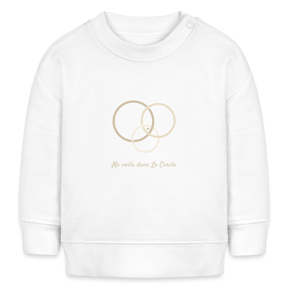 Image of Sweat Bébé Signature — Le Cercle s’agrandit - blanc