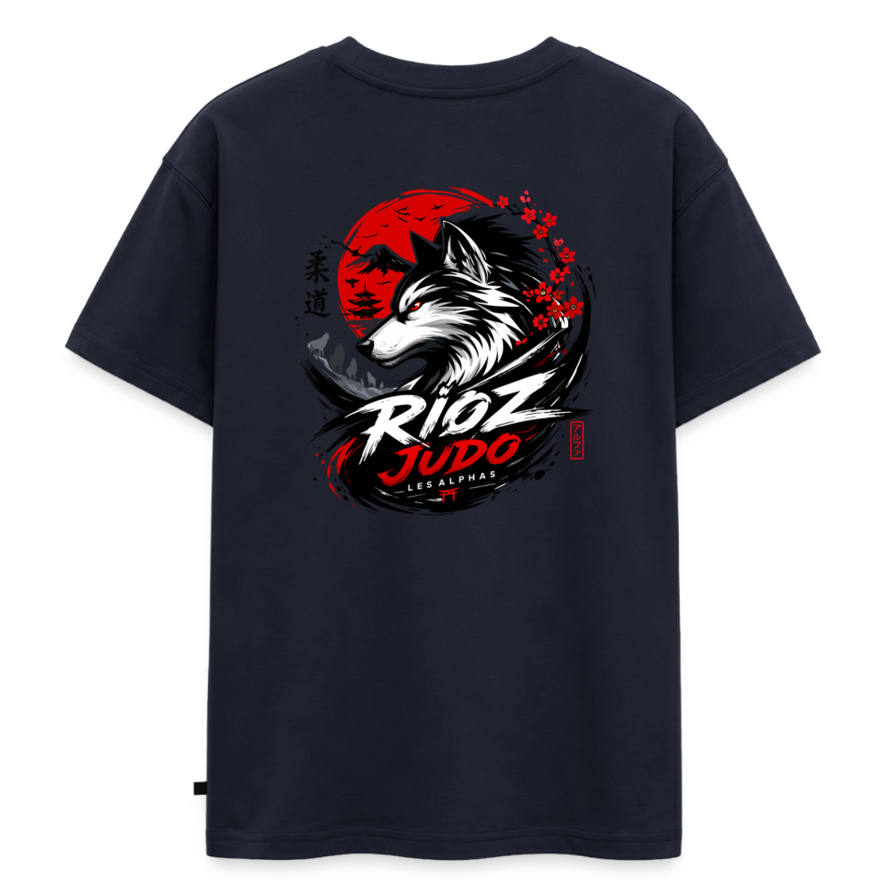 Image of T-shirt ado Oversize — ALPHA - bleu marine