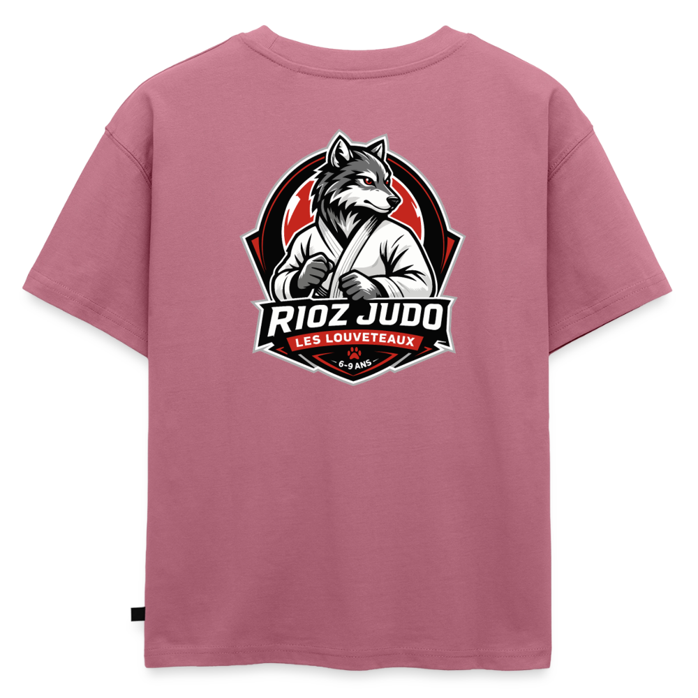 Image of T-shirt signature  Oversize — Les Louveteaux - mauve