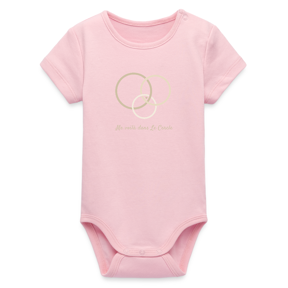 Image of Body Bébé Signature — Le Cercle s’agrandit - rose pâle