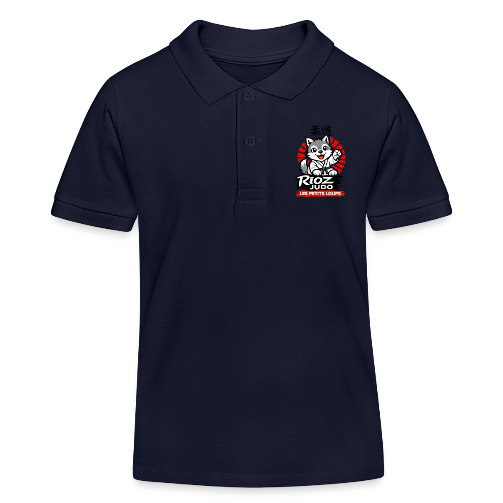 Image of Polo Essentielle — Les Petits Loups - bleu marine