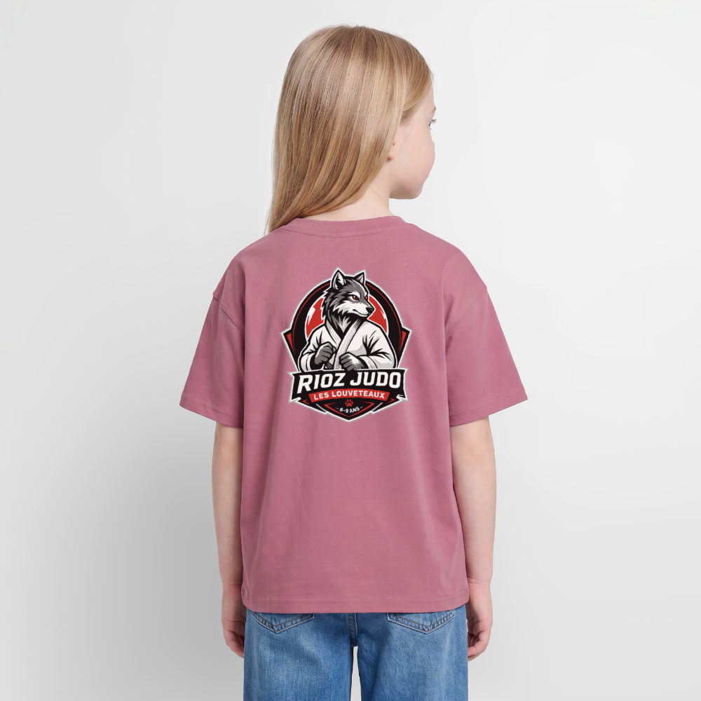 Image of T-shirt signature  Oversize — Les Louveteaux - mauve