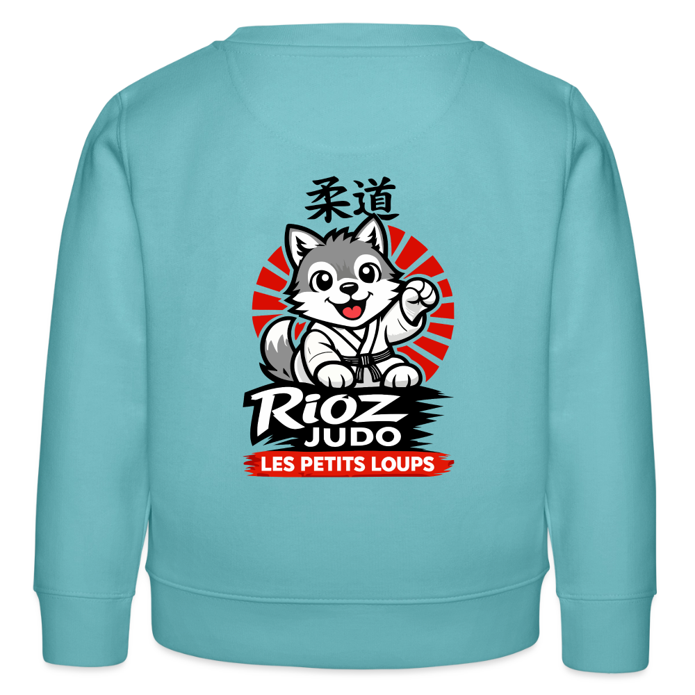 Image of Sweat Signature — Les Petits Loups - turquoise pastel