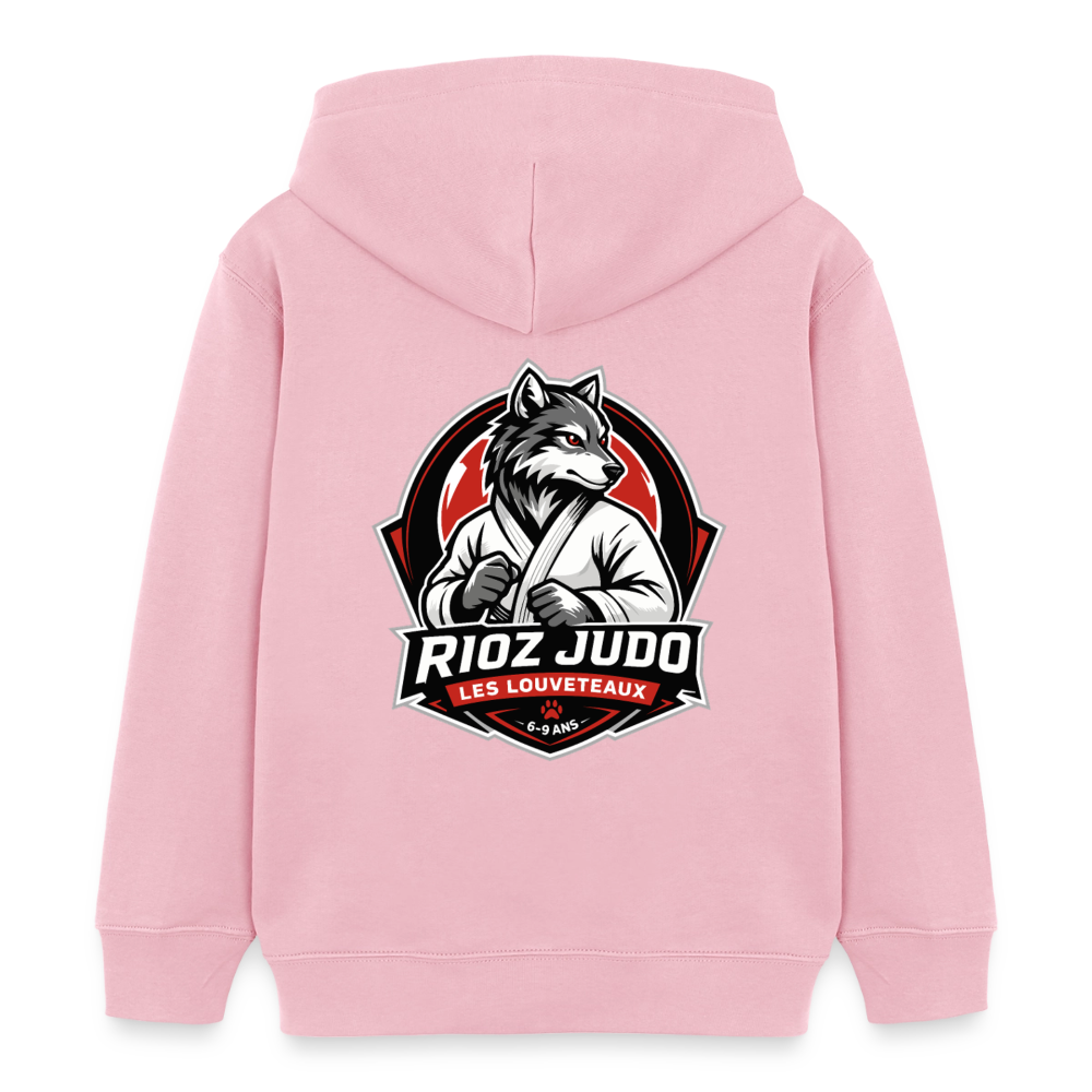 Image of Hoodie Signature — Les Louveteaux - rose pâle