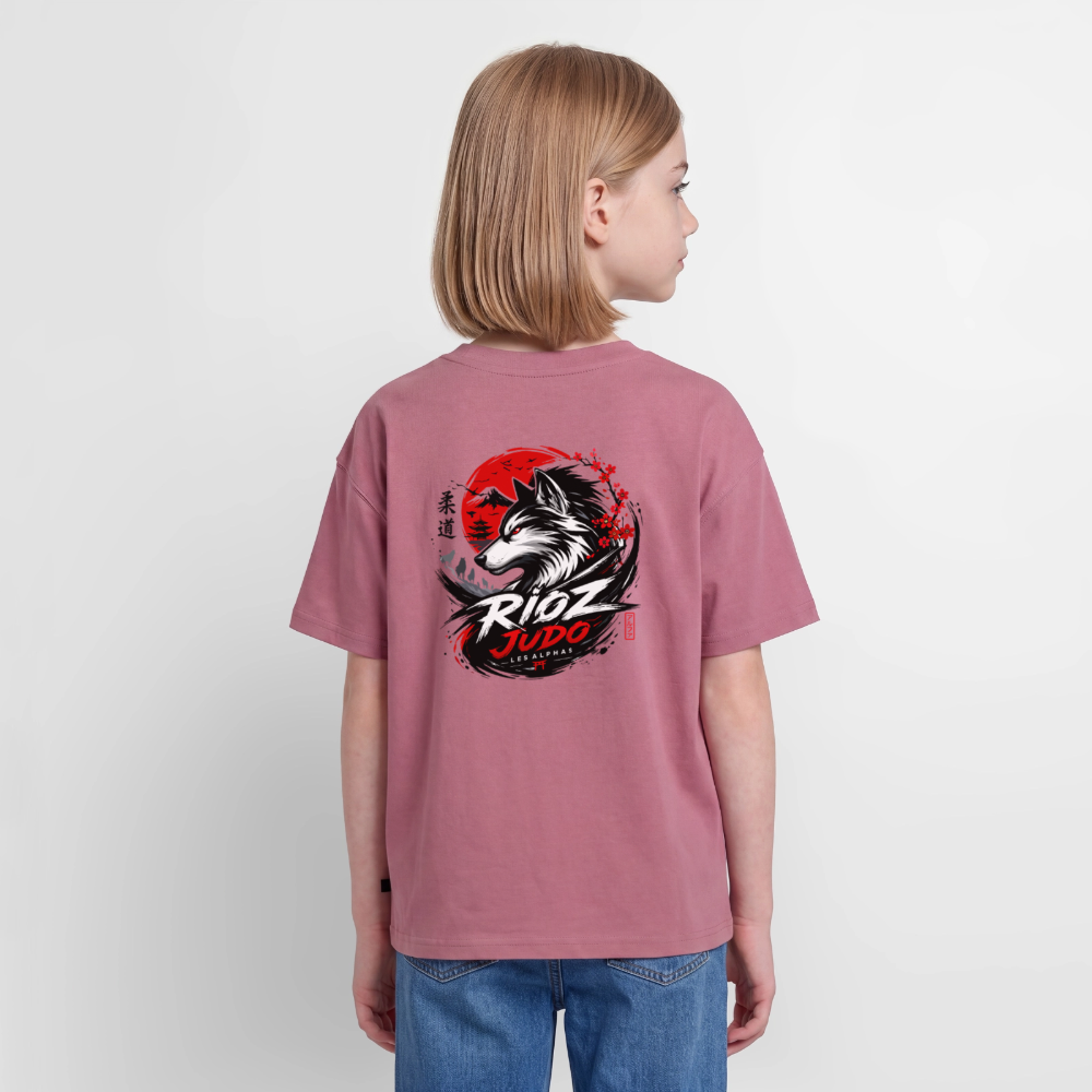 Image of T-shirt ado Oversize — ALPHA - mauve
