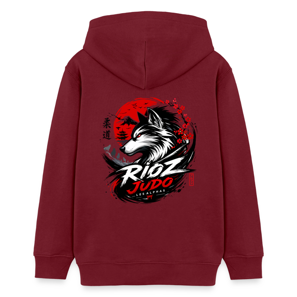 Image of Hoodie ado Signature — ALPHA - bordeaux