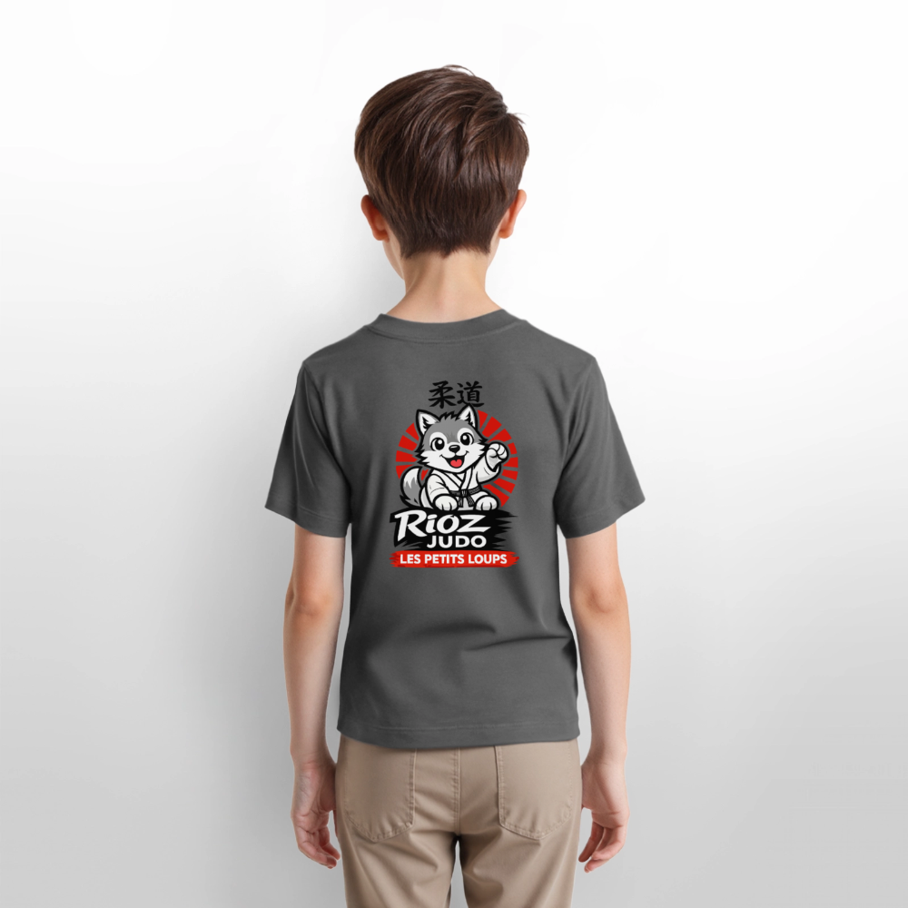 Image of T-shirt Signature — Les Petits Loups - charbon