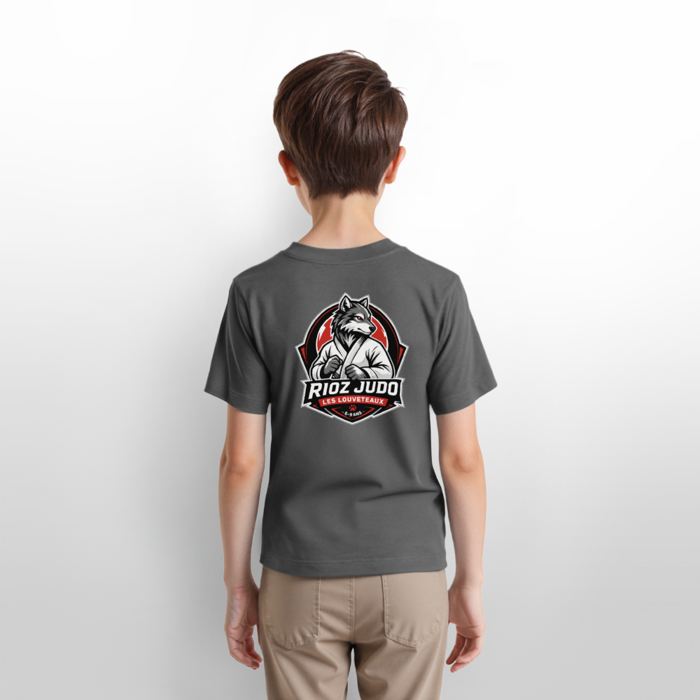 Image of T-shirt Signature — Les Louveteaux - charbon