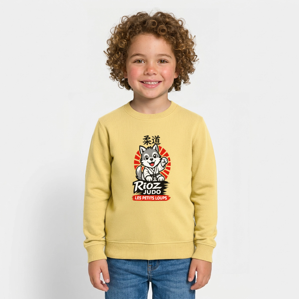 Image of Sweat Essentielle — Les Petits Loups - jaune viva 