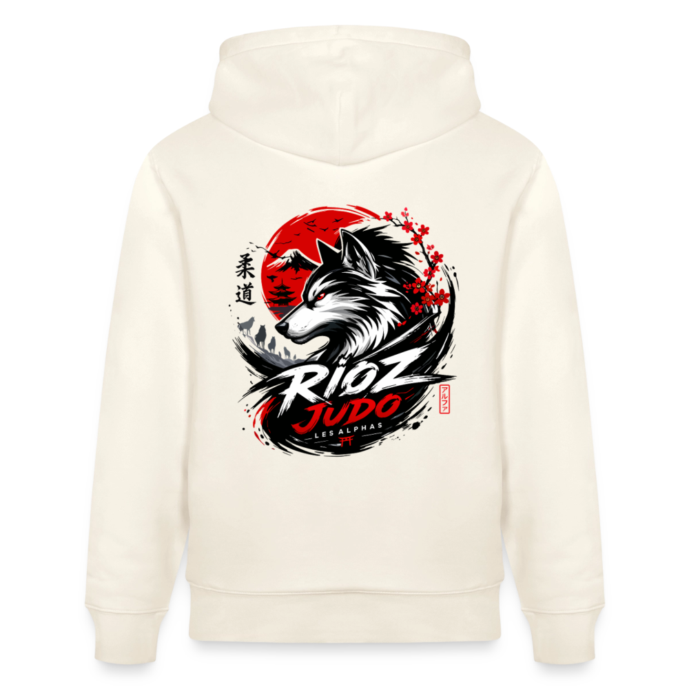 Image of Hoodie Signature Adulte — Rioz Judo - blanc nature