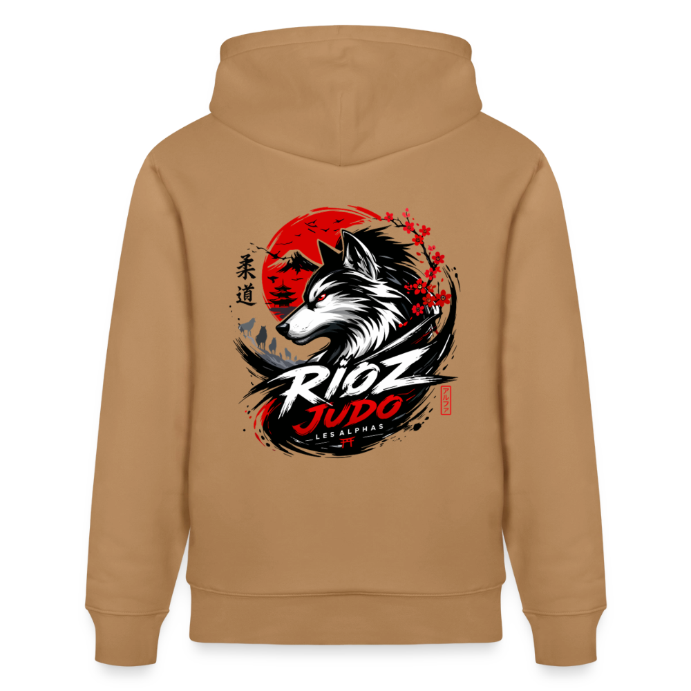 Image of Hoodie Signature Adulte — Rioz Judo - caramel 