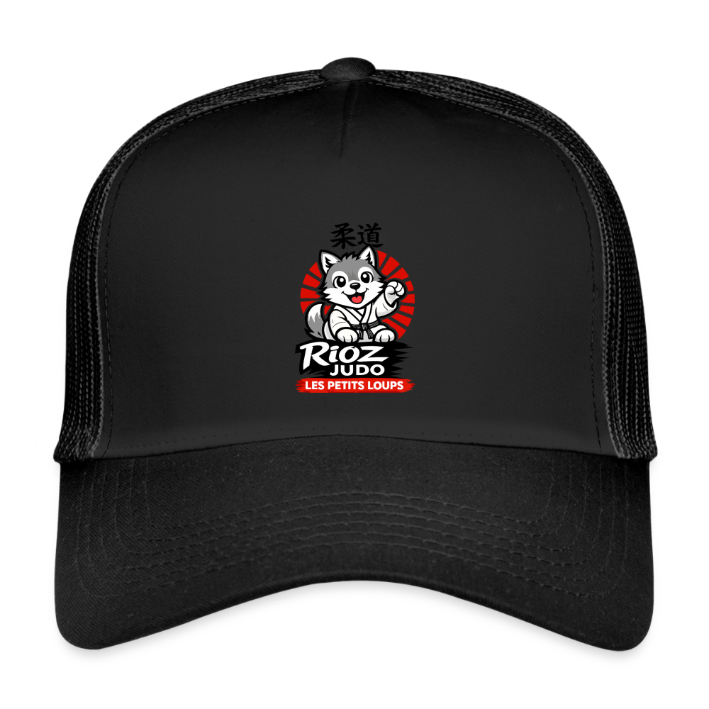 Image of Casquette Trucker — Les Petits Loups - noir/noir