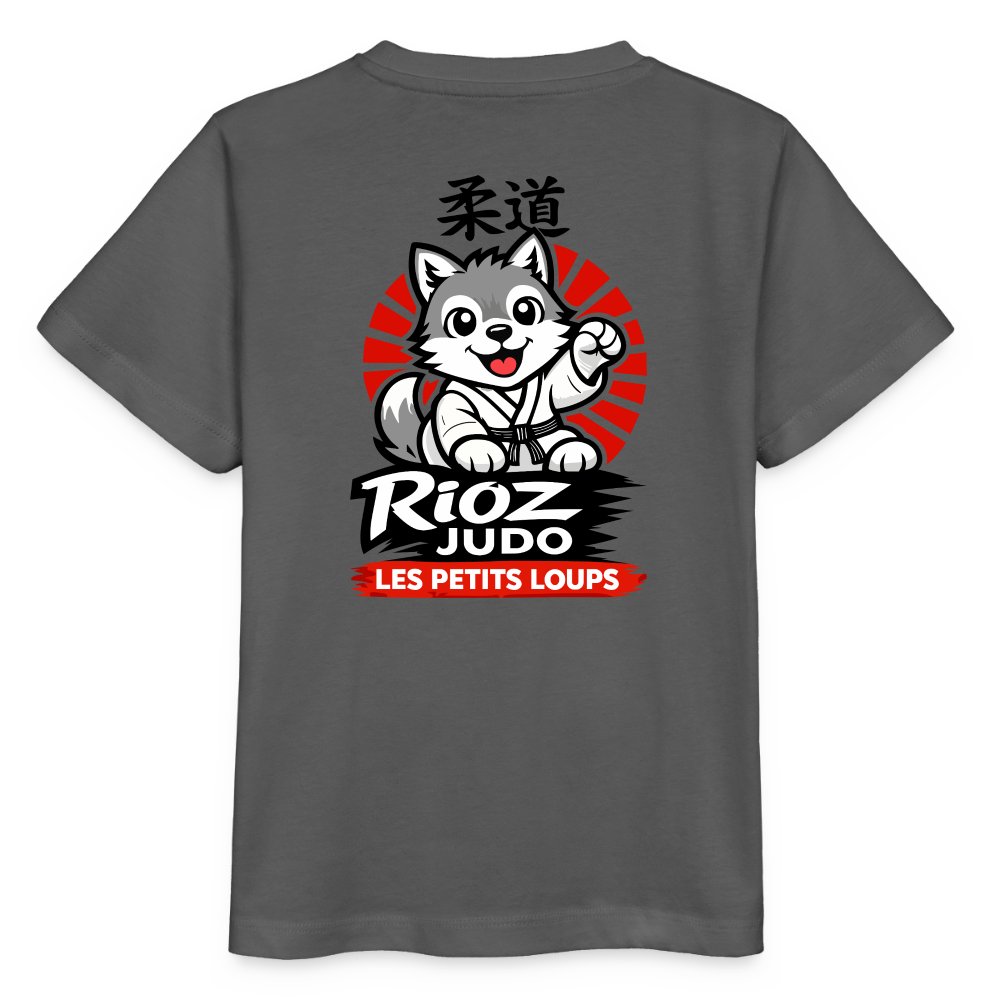 Image of T-shirt Signature — Les Petits Loups - charbon