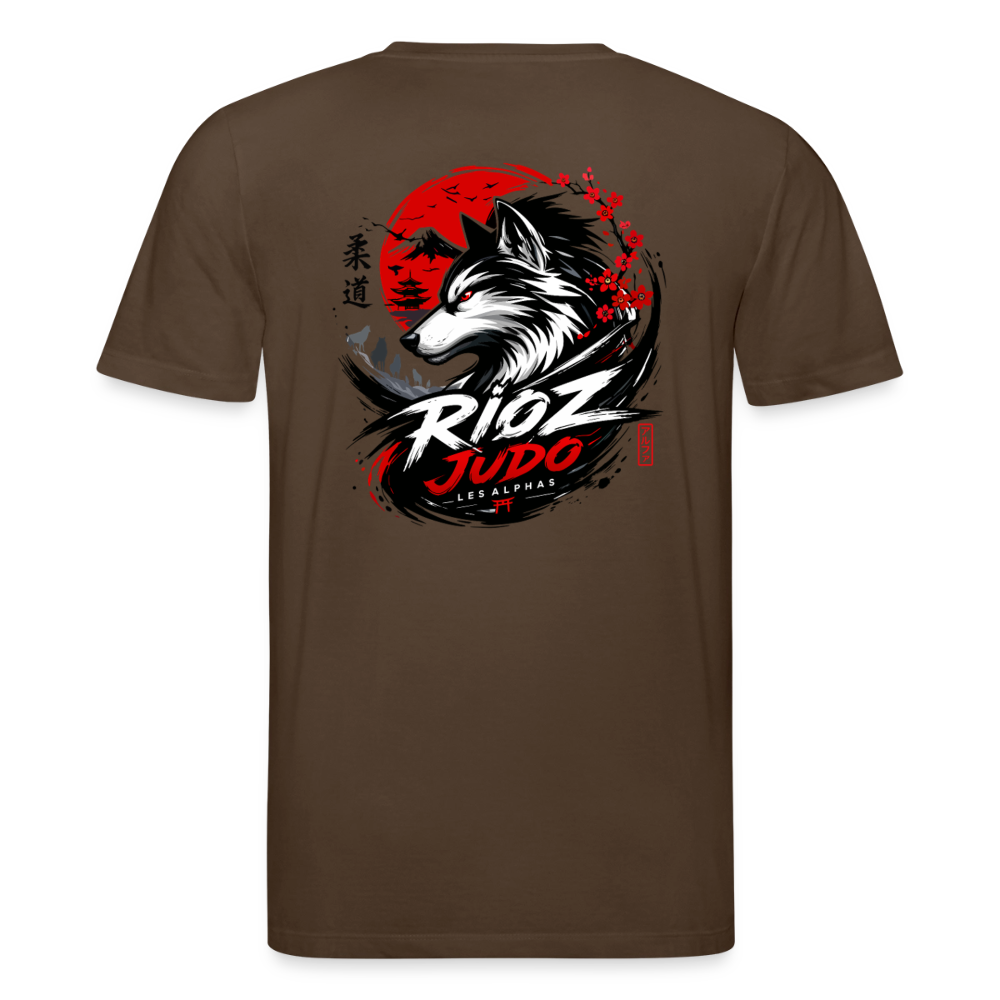 Image of T-shirt Signature Adulte — Rioz Judo - marron foncé