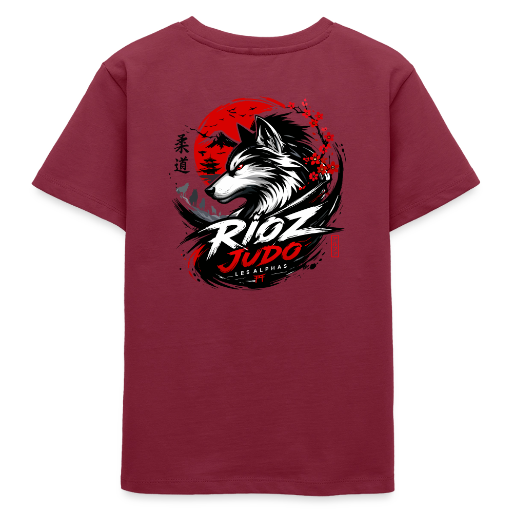 Image of T-shirt ado Signature — ALPHA - bordeaux