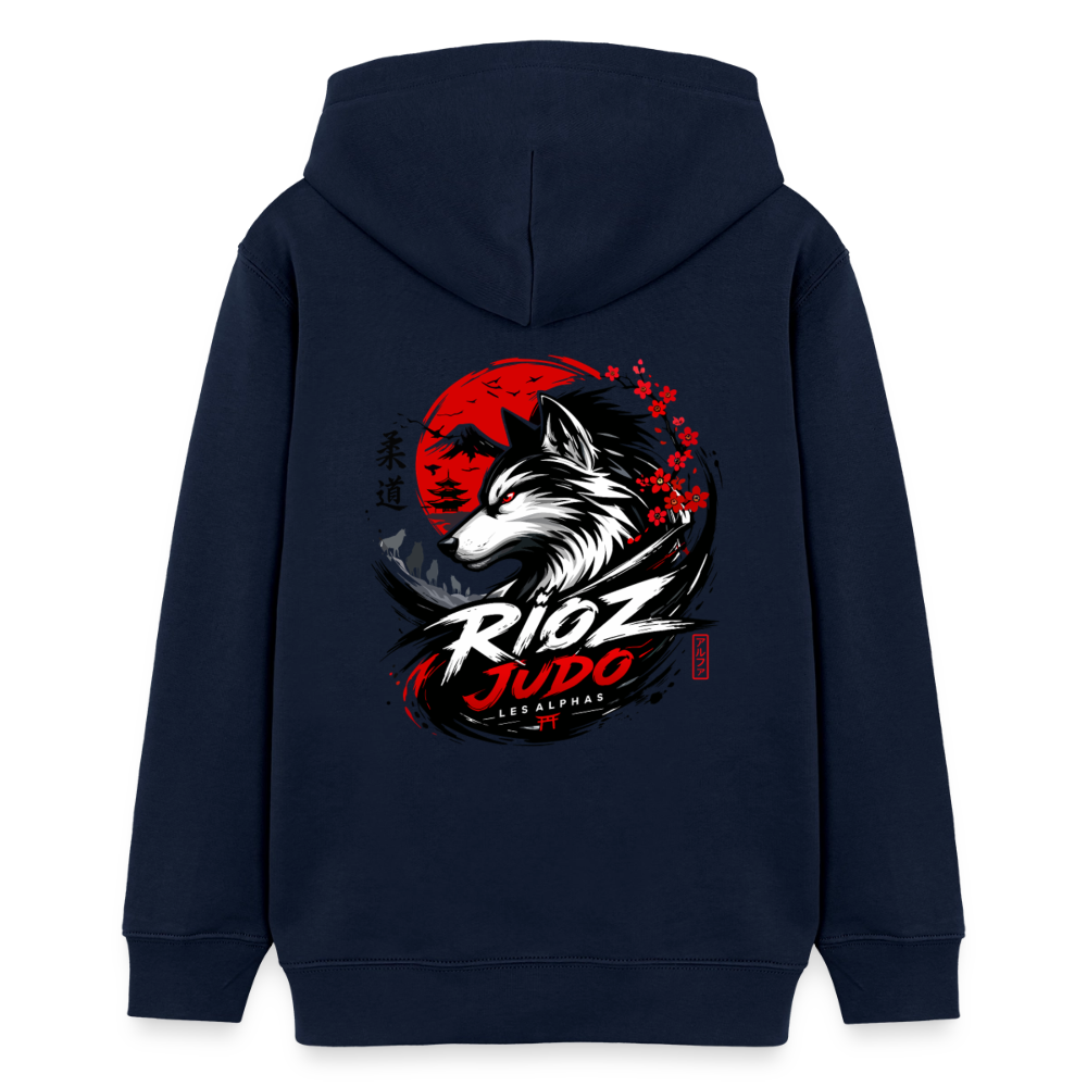 Image of Hoodie ado Signature — ALPHA - bleu marine