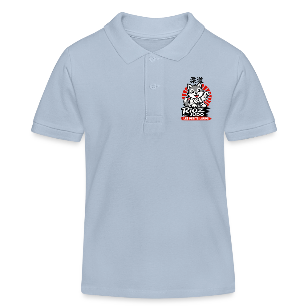 Image of Polo Essentielle — Les Petits Loups - bleu ciel