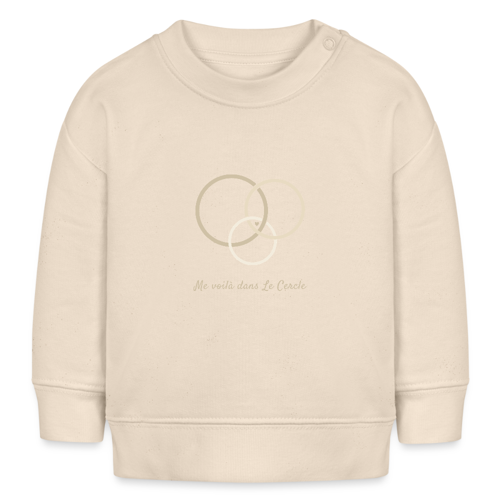 Image of Sweat Bébé Signature — Le Cercle s’agrandit - écru doux