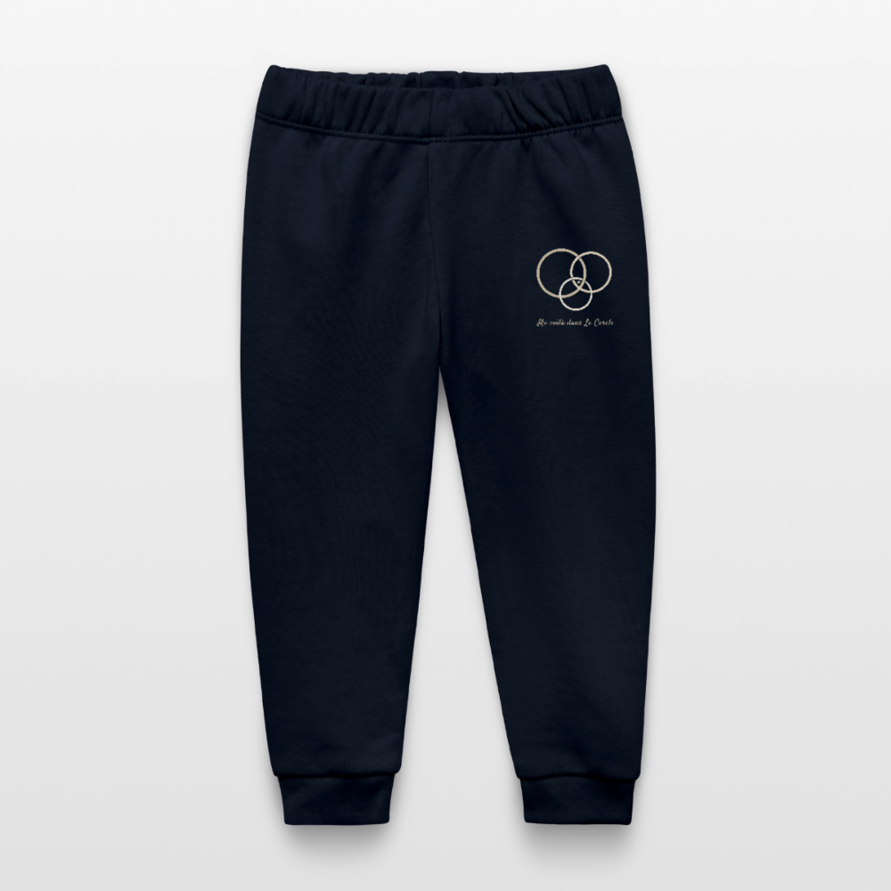 Image of Pantalon de jogging Bébé Signature — Le Cercle s’agrandit - marine