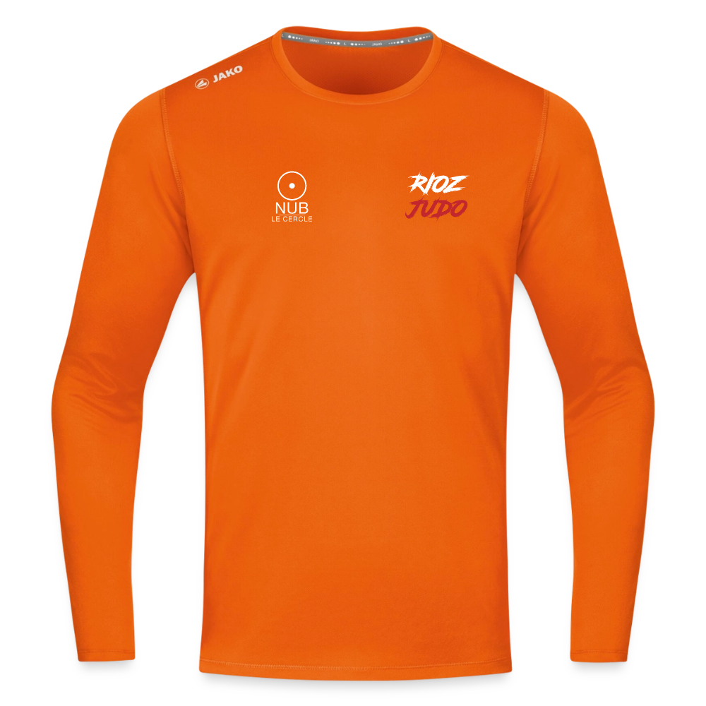 Image of T-shirt Run Manches Longues Adulte — Rioz Judo - orange néon