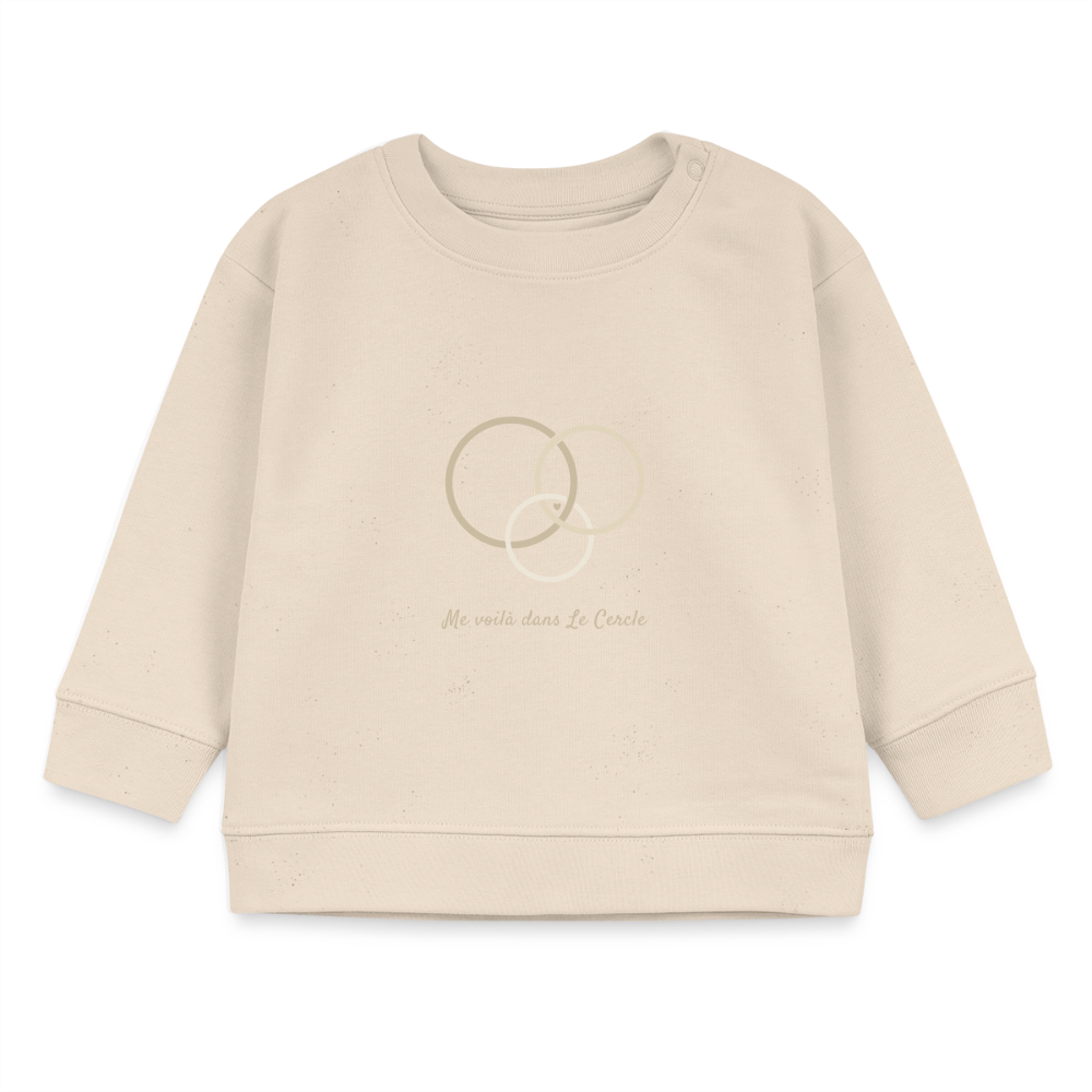 Image of Sweat Bébé Signature — Le Cercle s’agrandit - écru doux