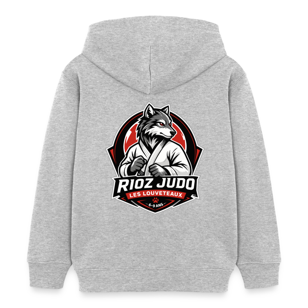 Image of Hoodie Signature — Les Louveteaux - gris chiné