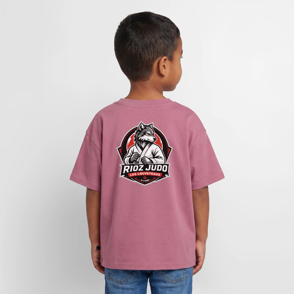 Image of T-shirt signature  Oversize — Les Louveteaux - mauve
