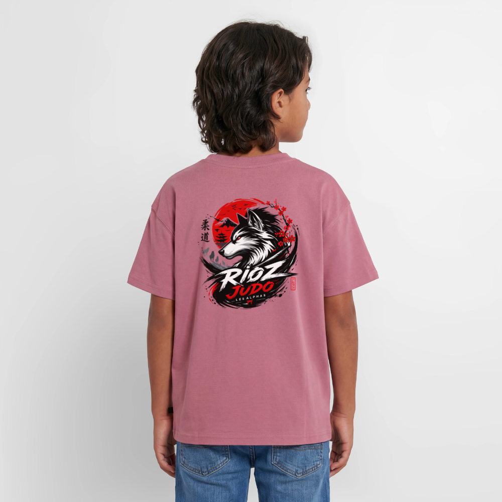 Image of T-shirt ado Oversize — ALPHA - mauve