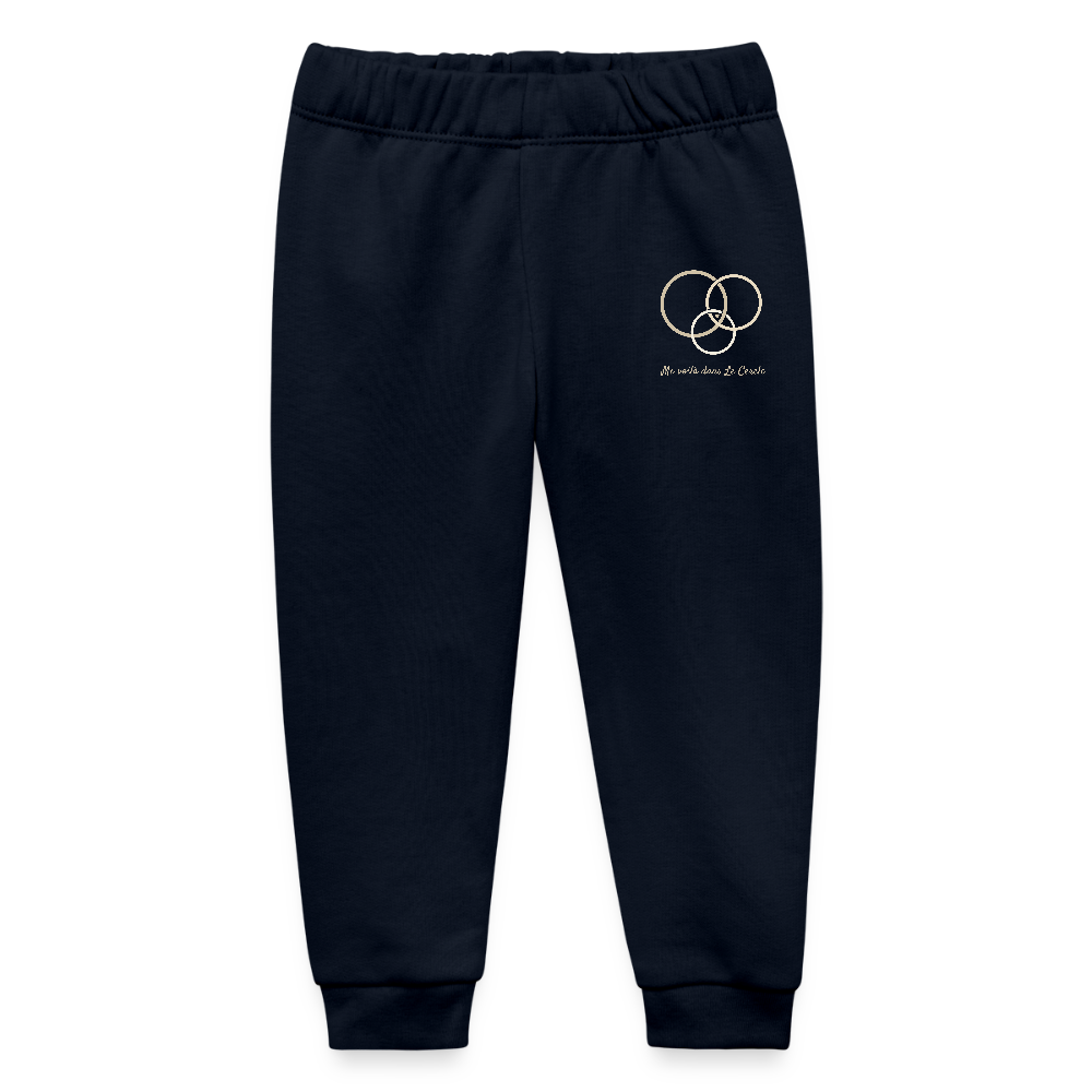 Image of Pantalon de jogging Bébé Signature — Le Cercle s’agrandit - marine