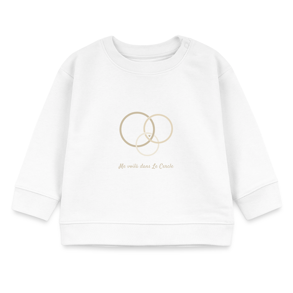 Image of Sweat Bébé Signature — Le Cercle s’agrandit - blanc