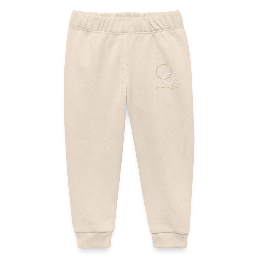 Image of Pantalon de jogging Bébé Signature — Le Cercle s’agrandit - écru doux