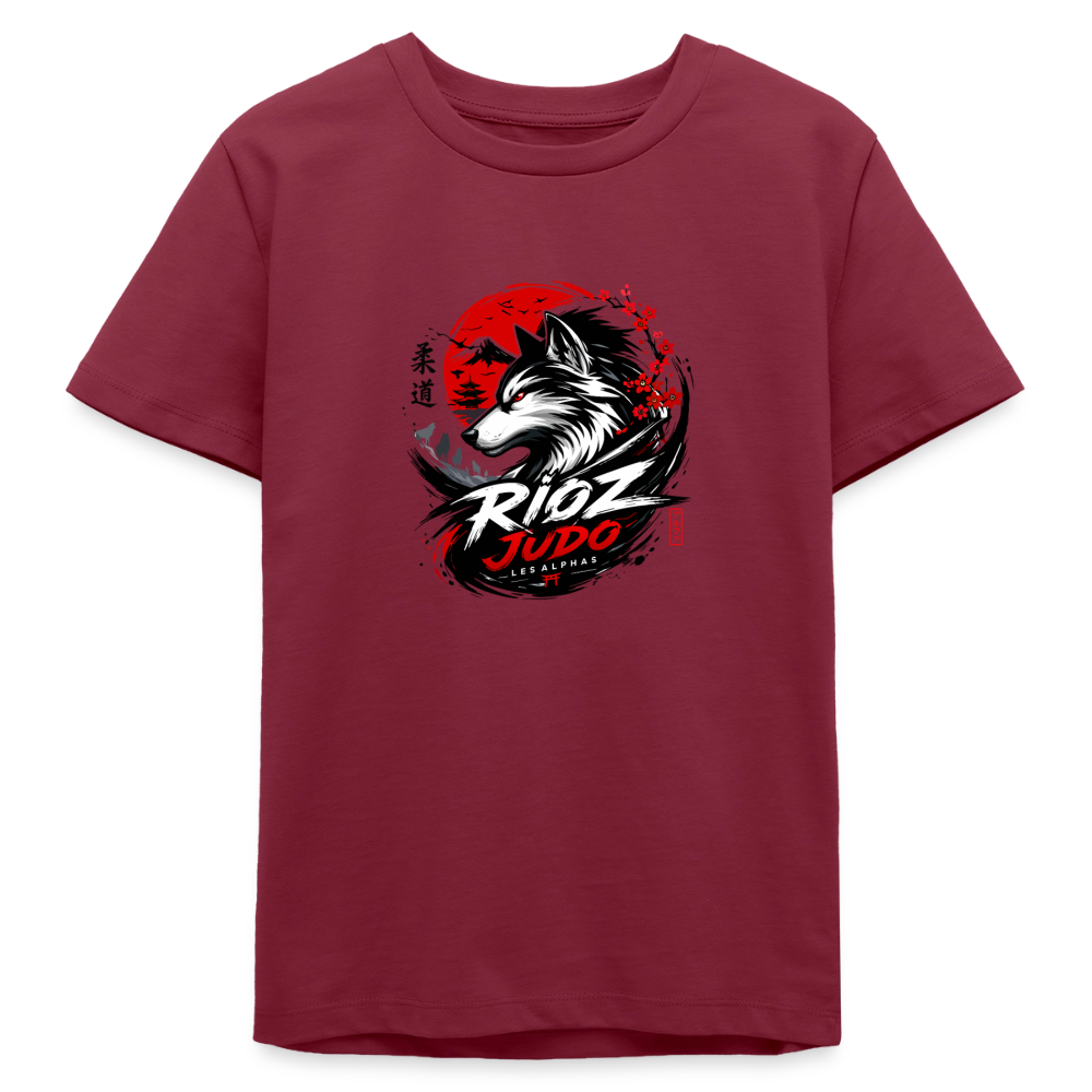 Image of T-shirt ado Essentielle — ALPHA - bordeaux