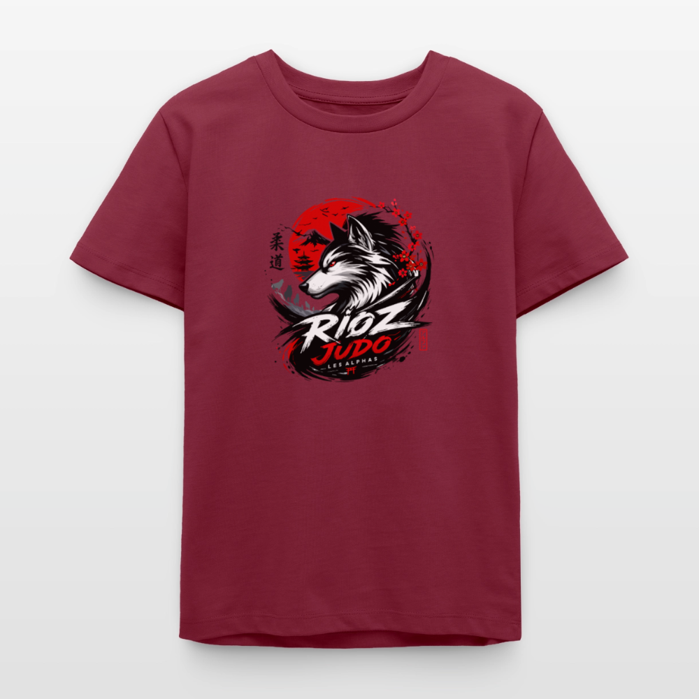 Image of T-shirt ado Essentielle — ALPHA - bordeaux