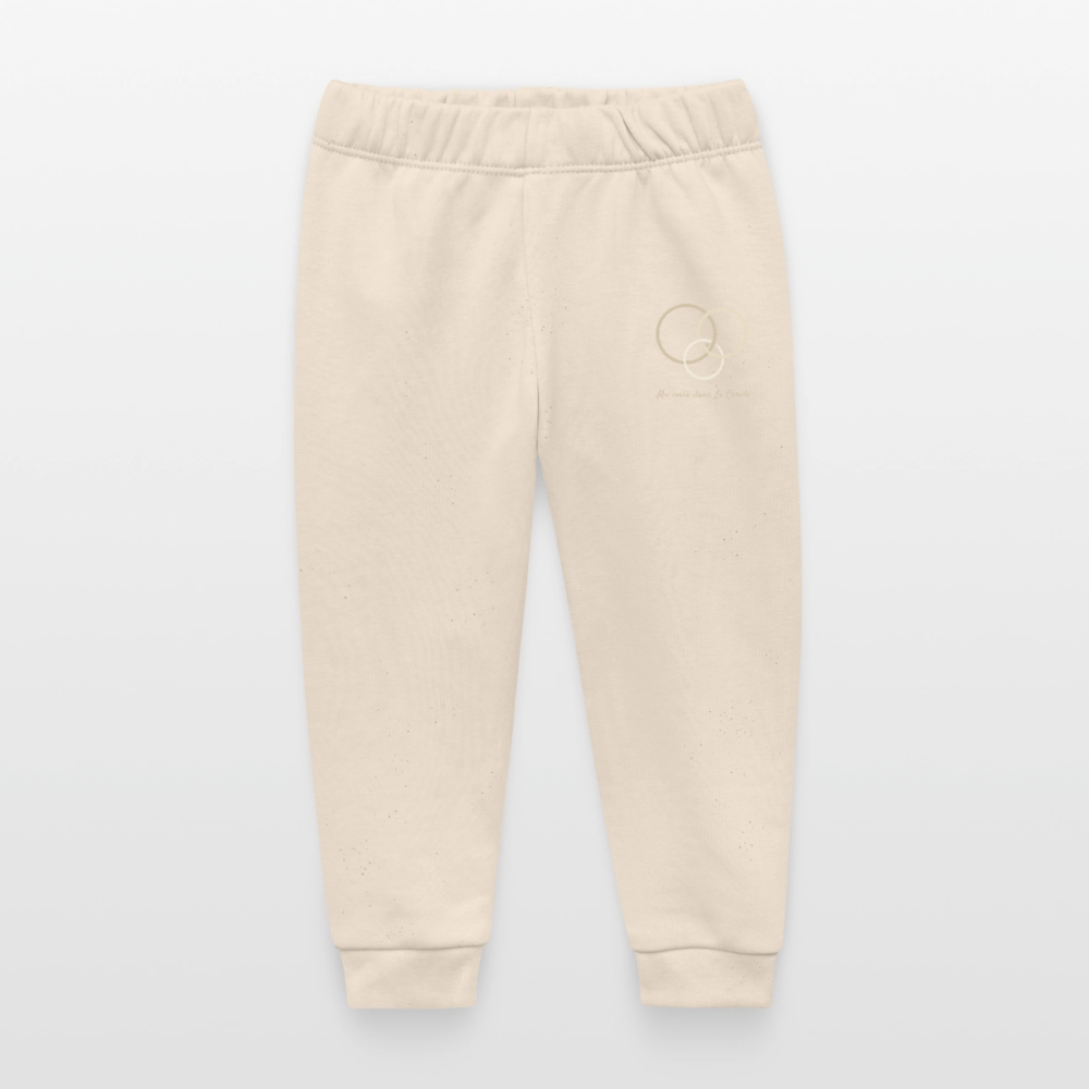 Image of Pantalon de jogging Bébé Signature — Le Cercle s’agrandit - écru doux