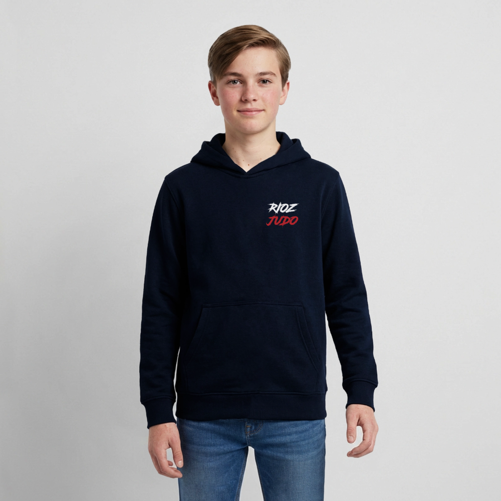 Image of Hoodie ado Signature — ALPHA - bleu marine